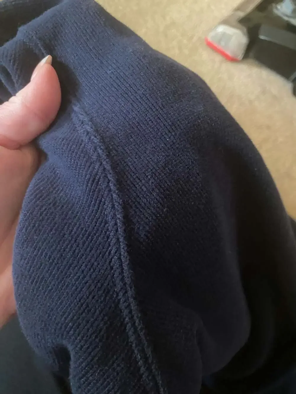 Vintage Polo Ralph Lauren 1/4 Zip Navy Blue XXL 90s Made In USA 100% cotton